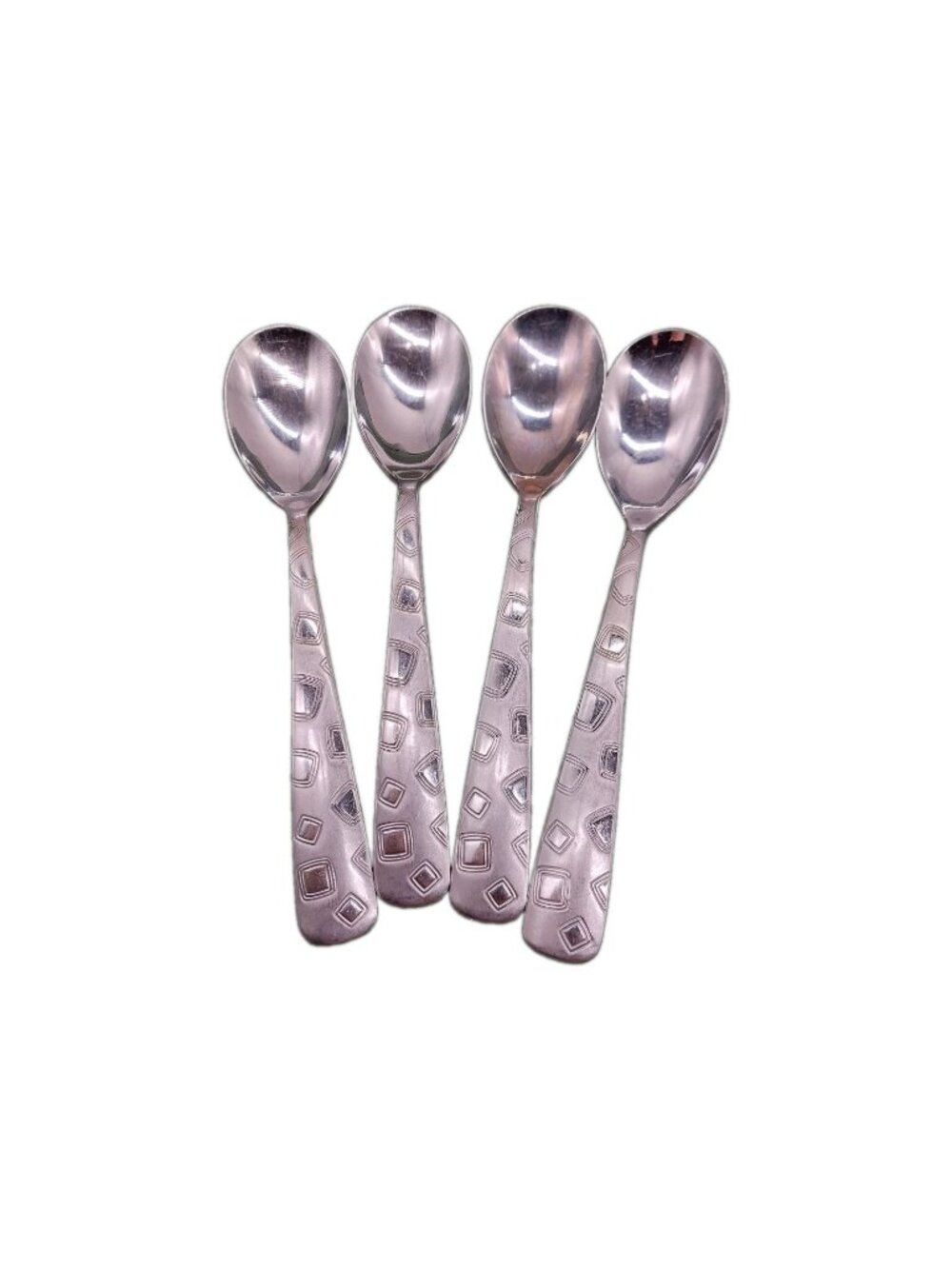 Cambridge Bedrock Sand Flatware 8" Dinner Spoons Set Of 4